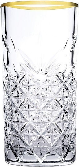 Espiel Golden Touch Timeless Set of Glasses Water / Cocktail/Drinking made of Glass in Gold Color 295ml 4pcs