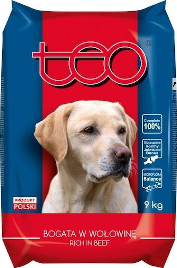 Teo 9kg Trockenfutter für erwachsene Hunde mit Rindfleisch