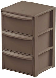 Plastic Desktop Drawer 38.5x60x39cm Brown