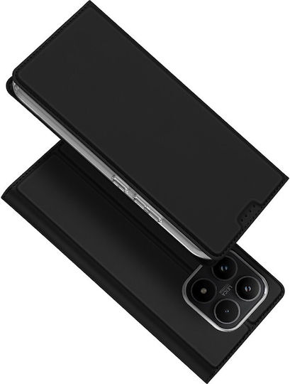 Dux Ducis Skin Книга Изкуствена кожа / Силикон Черен (Xiaomi 17)