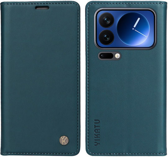 Yikatu Book Δερματίνης / Σιλικόνης Πράσινο (Xiaomi 17 Pro)