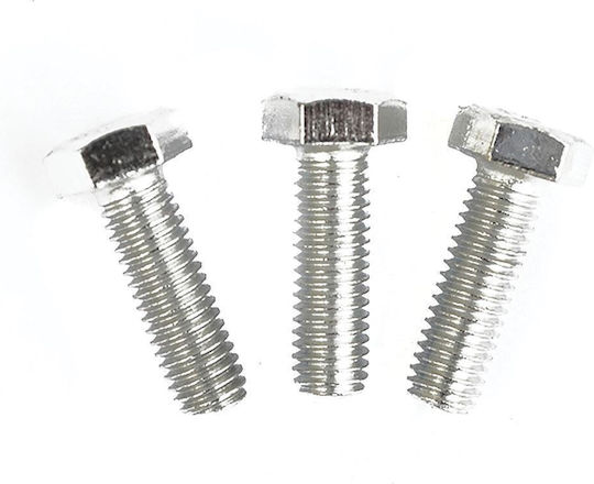 Metal Screw Hexagon DIN 933 with Diameter M20 and Length 60mm 30pcs Olopasi