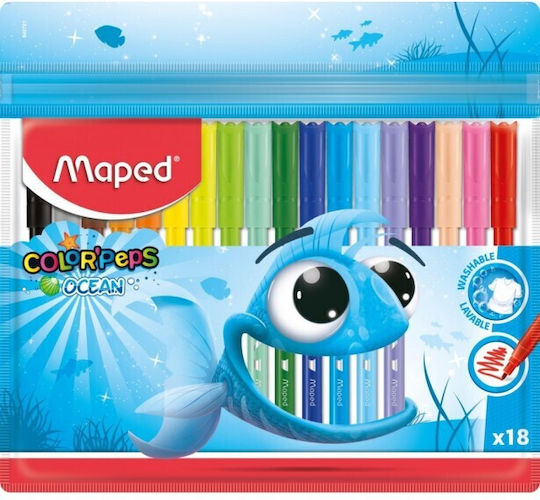 Maped Zeichenmarker 2mm Dünne Set 18Stück
