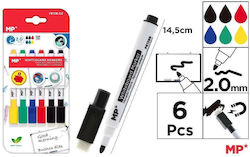 Main Paper Μαρκαδόροι 2mm Σετ 6 χρώματα Main Paper Μαρκαδόροι 2mm Σετ 6 χρώματα