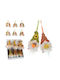 Felt Dwarf Ornament Set/2 6 Designs