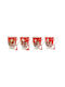Weihnachtsbaumschmuck Fylliana Fl897 Geschenk 4 Stücke Santa Claus Schneemann 9x11cm