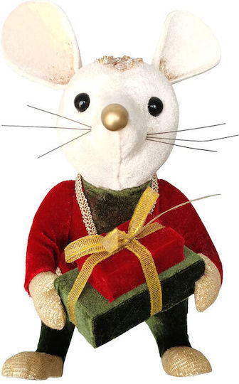 Xmas Royal Mouse Man B Μπαλα Foam Βελουδο Πολυχρωμο 13x12xh19cm 6τμχ