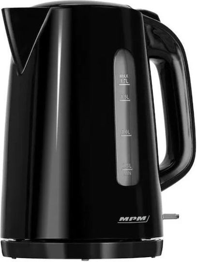 MPM Βραστήρας 1.7lt 2200W Μαύρος