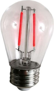 Rixme LED Bulbs 2W for Socket E27 Red 10pcs