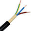 Power Cord Nyy J1vv-u 3x6mm2 Black 100m