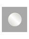 Inter Ceramic Oval Bathroom Mirror 42x42cm