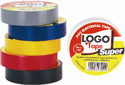 Logo Isolierband 19mm x 20m 10 Stück Super Schwarzes