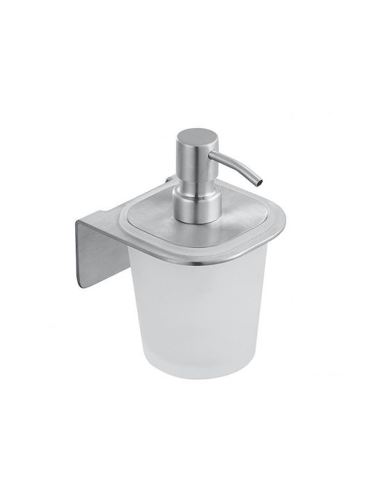 Inter Ceramic Επιτοίχιο Dispenser από Ανοξείδωτο Ατσάλι Γκρι 300ml
