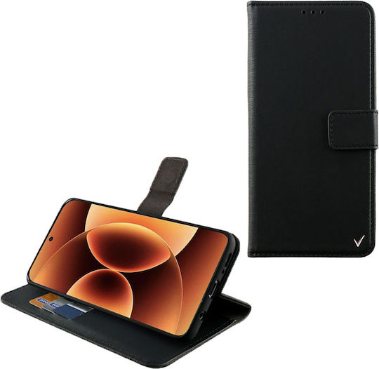 Volte-Tel Book Synthetic Leather / Silicone Black (Xiaomi 17 Pro)