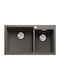 Blanco Drop-In Sink Synthetic Granite W86xD50cm Gray