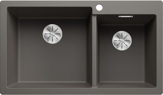 Blanco Drop-In Spüle aus Verbundgranulat B86xT50cm Gray