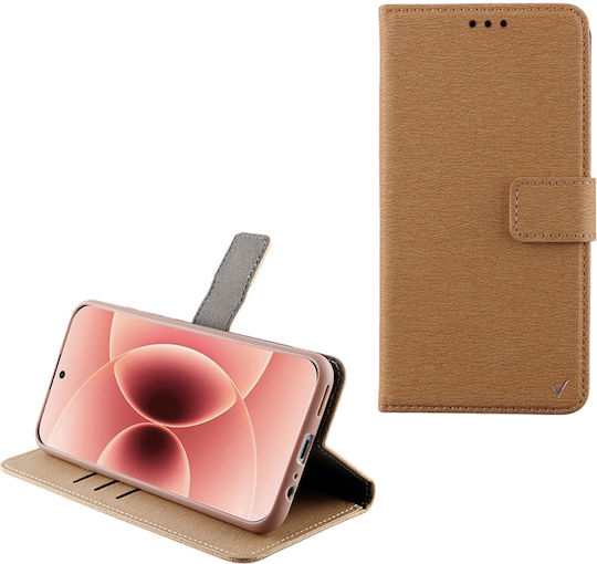 Volte-Tel Book Δερματίνης / Σιλικόνης Χρυσό (Xiaomi 17)