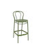Hocker für Bar Für den Außenbereich aus Polypropylen Victor Olive Green 4Stück 45x52x106cm