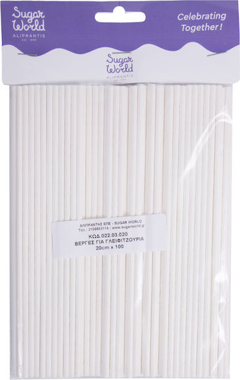 Sugarworld Sticks για Pop Cake Χάρτινα 385952 100τμχ