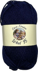Knitting Yarn Casa Firelor Wool 95 100% Wool 50 G – 95 M Made In Romania – Color Dark Blue