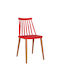 Vanessa Dining Room Metallic Chair Red 42.5x47x81.5cm