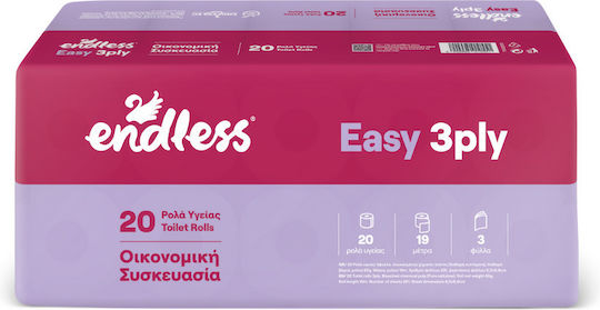 Endless Easy Hârtie Igienică 3 Foi 20 Pachete 85gr/Rol