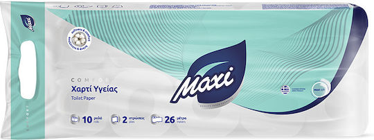 Maxi Toilet Paper 2 Ply 10 Packages (72gr/Roll) 5202505020100