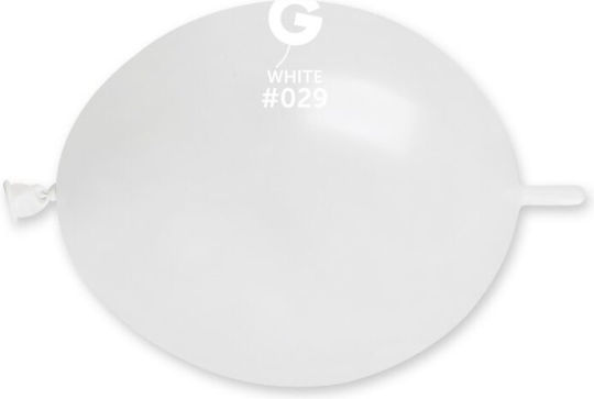 6″ Άσπρο Μπαλόνι Link-o-loons Ουρίτσα 100 Τεμ