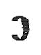 Fixed Λουράκι Σιλικόνης Μαύρο (Garmin QuickFit 22mm)