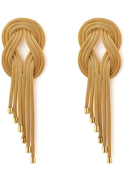 George Art Jewels Σκουλαρίκια από Ασήμι Επιχρυσωμένα
