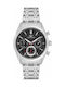 Ferro Men's Watch Battery with Silver Metal Bracelet