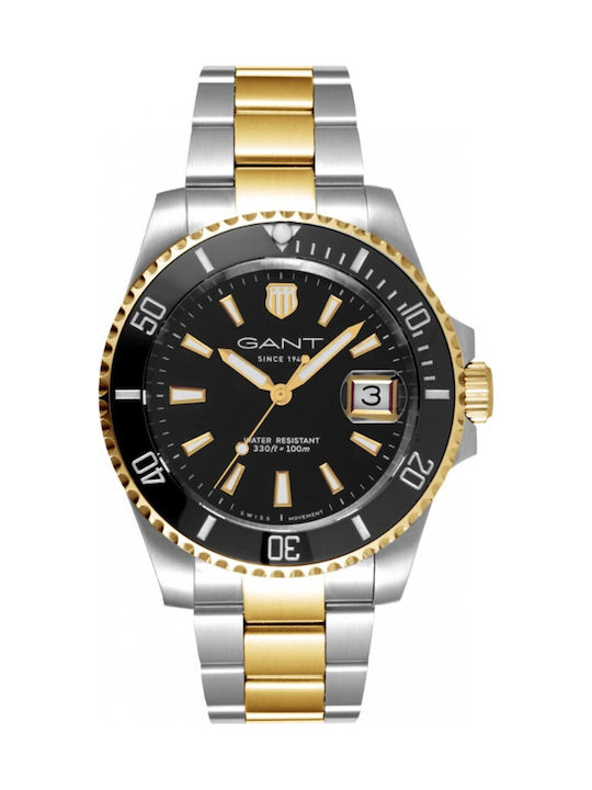 Gant Prestige Ανδρικό Ρολόι Μπαταρίας με Ασημί Μεταλλικό Μπρασελέ
