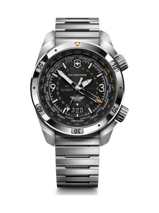 Victorinox Ανδρικό Ρολόι Μπαταρίας με Ατσάλινο Μπρασελέ