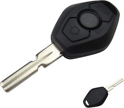 Techstar Car Key Case 3 Buttons 4-track Blade Bmw – Compatible E46 E39 E60 X3 X5