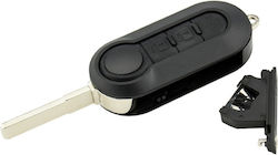 Husă Cheie Auto Techstar Compatibilă Fiat 500 Ducato Bravo Stilo Punto Panda 2 Butoane