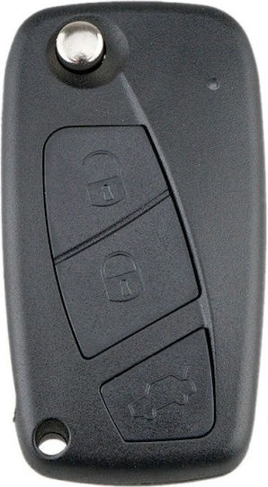 Husă Cheie Auto Techstar Compatibilă Fiat Punto Ducato Stilo Panda Bravo Idea Doblo 3 Butoane