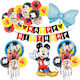 Komposition mit 30 Luftballons Folie Bunte