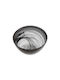 Espiel Atlas Serving Bowl Round Glass Black with Diameter 15cm