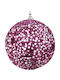 Hanging Ball Ornament Ornament Plastic Purple 8cm