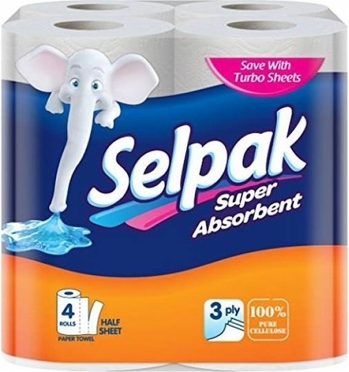 Selpak Χαρτί Κουζίνας 2 Ρολά 3 Φύλλων 8690530015012