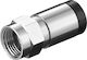 Goobay Plug Coaxial / F-Connector male 100pcs Silver (12269)
