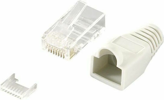 LogiLink Βύσμα RJ-45 100τμχ Γκρι MP0023