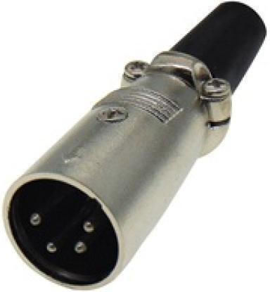 Canon Καλωδιου 4p Αρσενικο Βιδα Νικελ Lz114 Lz Owi 01.095.0015 5 Τεμαχια