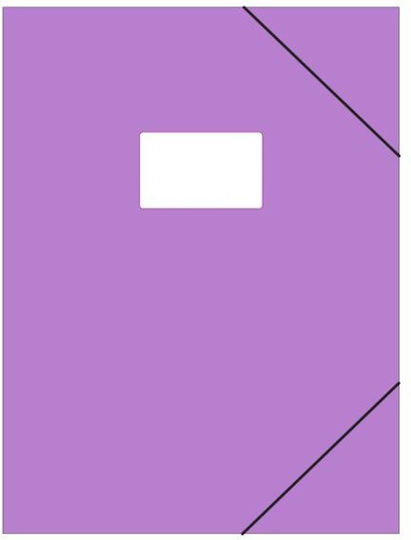 Next Folder with Rubber Band and Ears for Paper A4 Purple 10pcs