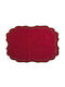 Nakas Concept Platzdeckchen Stoff Rot 50x35cm 4Stück