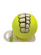 AGC Chew toy Plastic Ball Toy Dog 7.5εκ. Yellow 1pcs