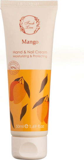 Fresh Line Moisturizing Hand & Nail Cream Mango 50ml