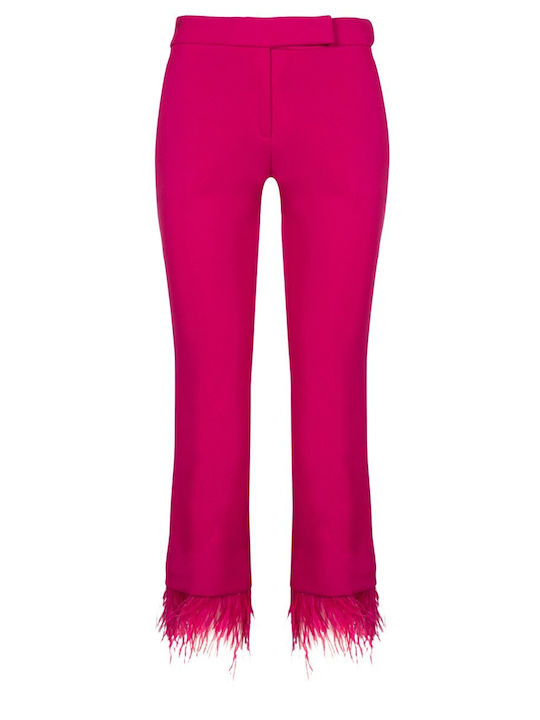 Women's Fabric Trousers Fuchsia