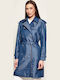 Women's Blue/light blue Trench Coat