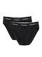 Herren Slips Schwarz 2Packung